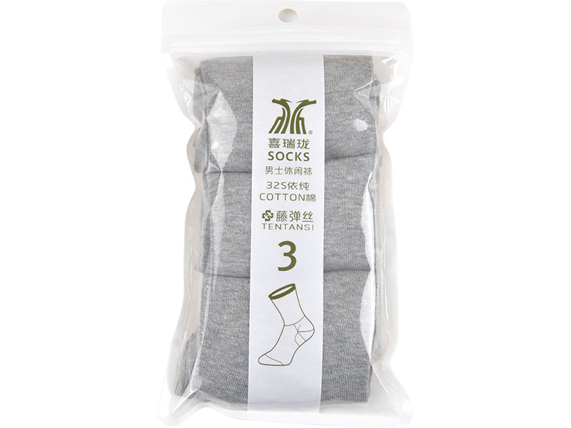 喜瑞瓏5398 男棉船襪（3對裝）袋